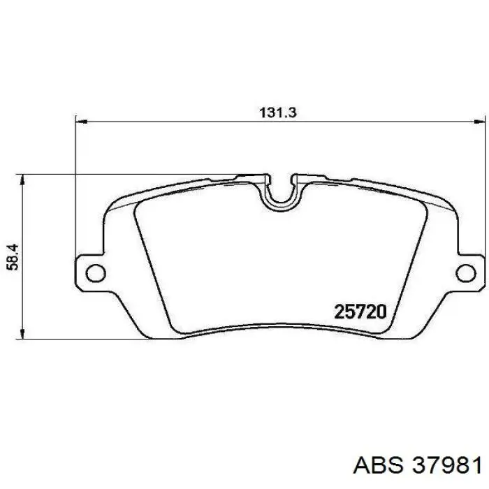 Задні гальмівні колодки ABS 37981 ціна, від 26.62 USD