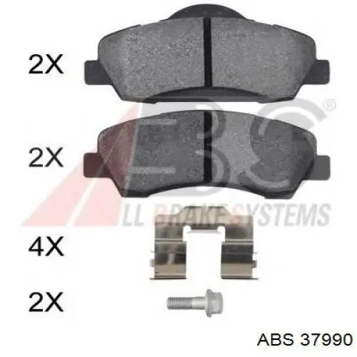 Гальмівні колодки ABS 37990 ціна, від 17.90 USD