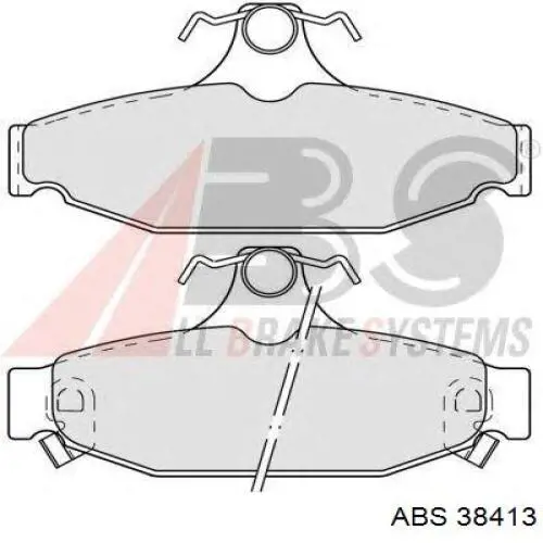 Колодки гальмові задні, дискові 38413 ABS