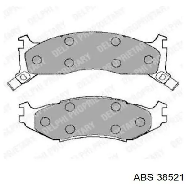 Купити V1012725 Chrysler Колодки гальмівні передні, дискові
