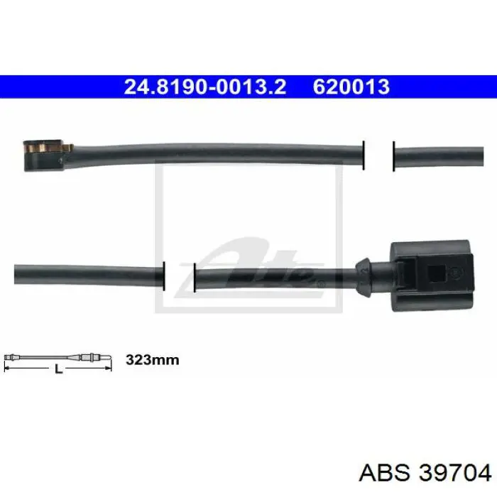 Датчик зносу гальмівних колодок, передній 39704 ABS