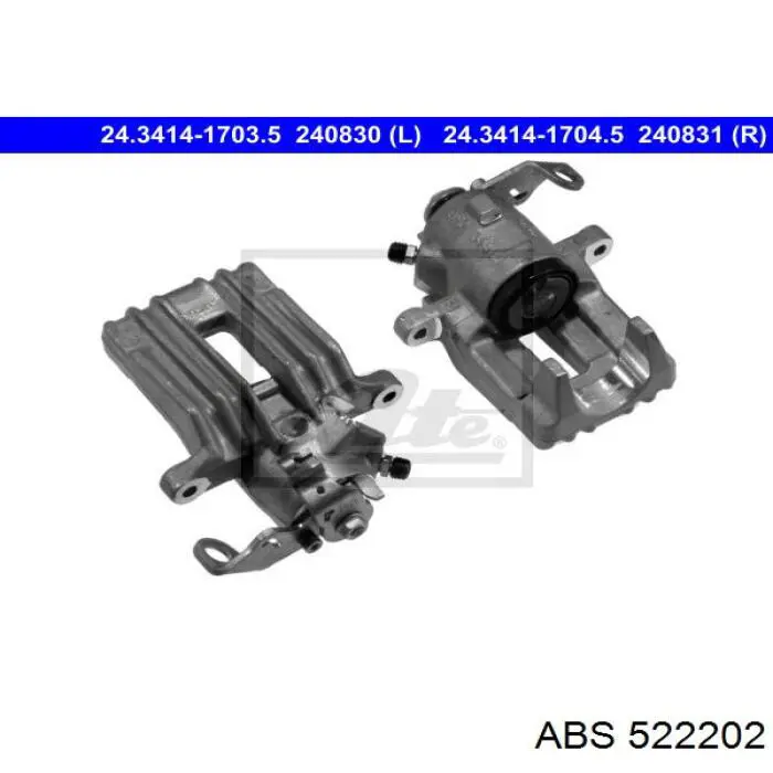 Супорт гальмівний задній правий ABS 522202 ціна, від 51.03 USD