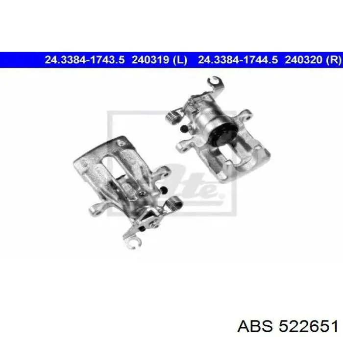 Супорт гальмівний задній лівий ABS 522651 ціна, від 43.75 USD
