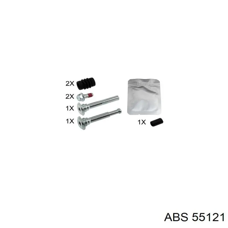 55121 ABS ремкомплект супорту гальмівного заднього