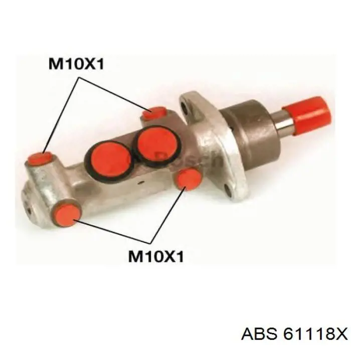 Циліндр головний гальма (Гідротормоз) ABS 61118X ціна, від 43.21 USD