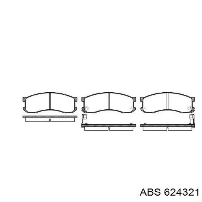 Супорт гальмівний передній лівий ABS 624321 ціна, від 49.01 USD