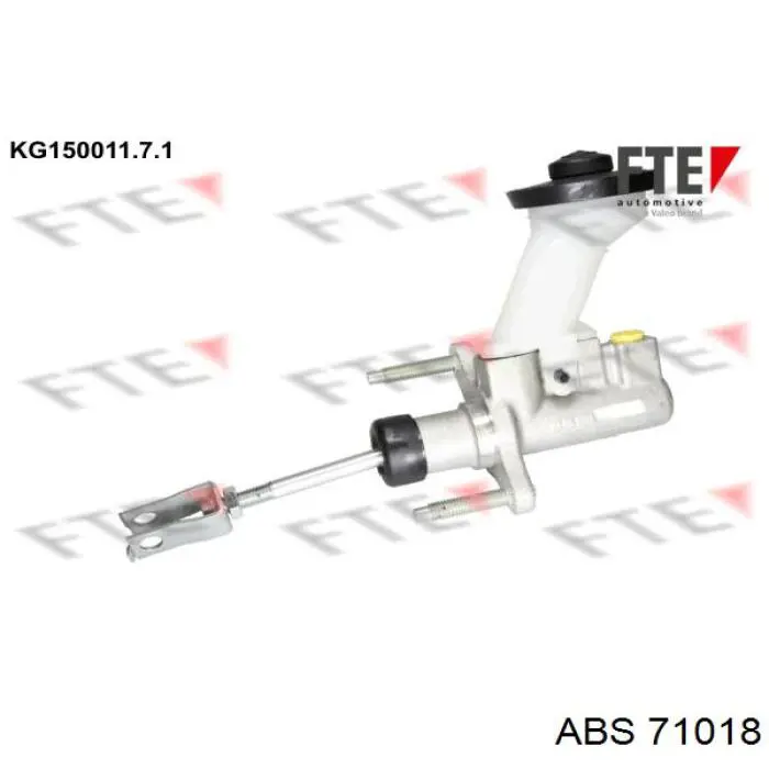 Циліндр зчеплення, головний 71018 ABS