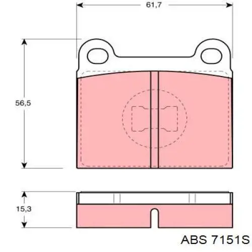 Барабан гальмівний задній 7151S ABS