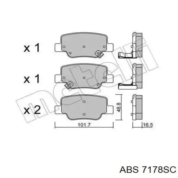 Купити 7178SC ABS Барабан гальмівний задній