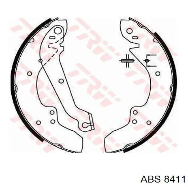 Колодки гальмові задні, барабанні 8411 ABS