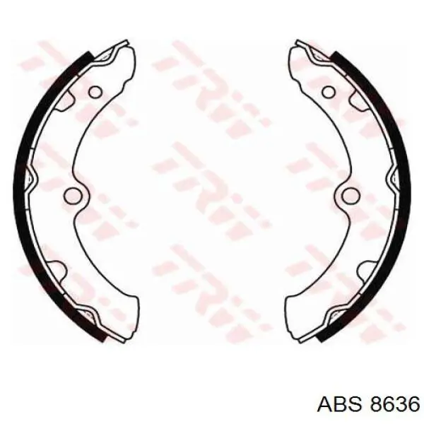 Колодки гальмові задні, барабанні 8636 ABS