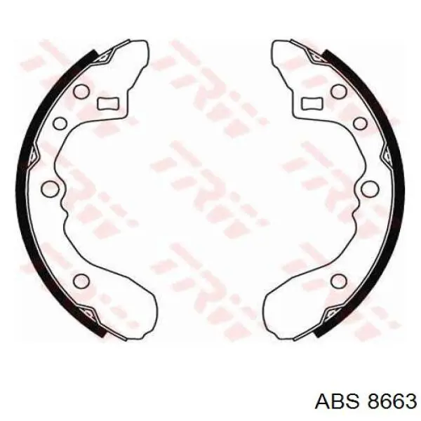 Колодки гальмові задні, барабанні ABS 8663 ціна, від 12.66 USD