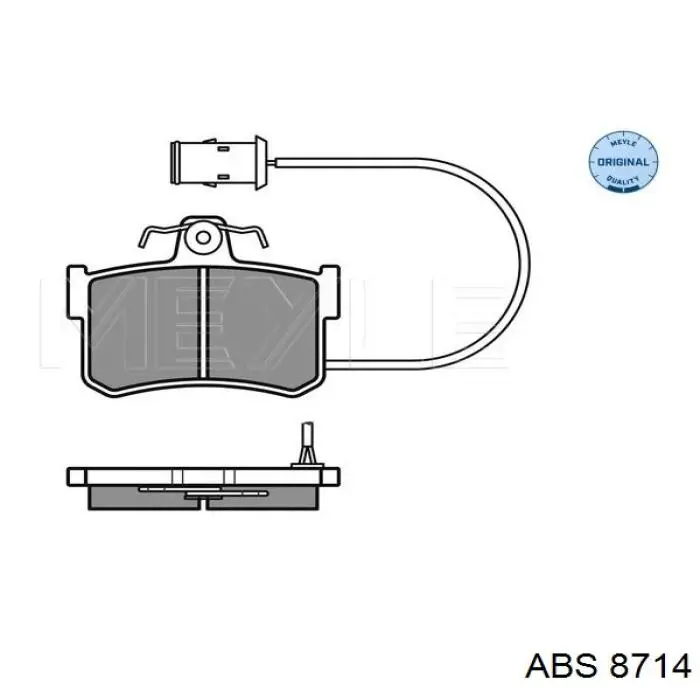 Купити 8714 ABS Колодки гальмові задні, барабанні