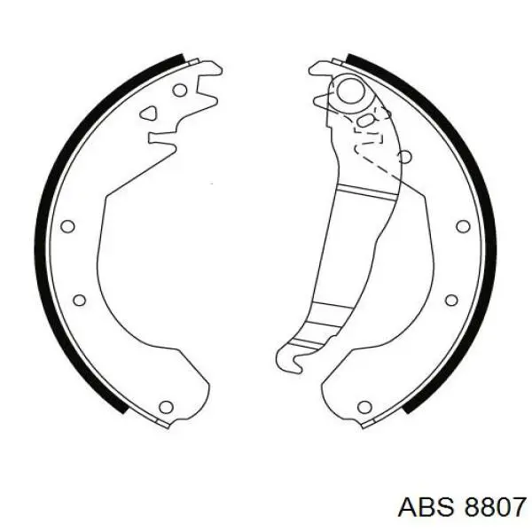 Колодки гальмові задні, барабанні 552239 Opel
