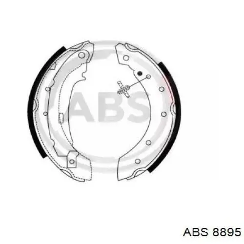 Колодки гальмові задні, барабанні 8895 ABS