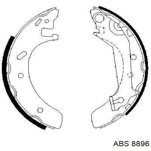 Колодки гальмові задні, барабанні ABS 8896 ціна, від 16.56 USD