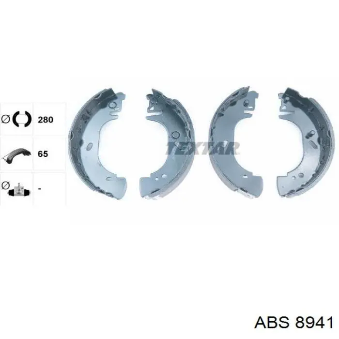 Колодки гальмові задні, барабанні 8941 ABS