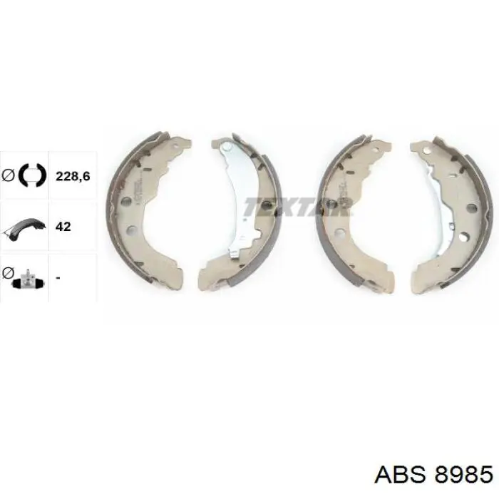 Колодки гальмові задні, барабанні ABS 8985 ціна, від 19.55 USD