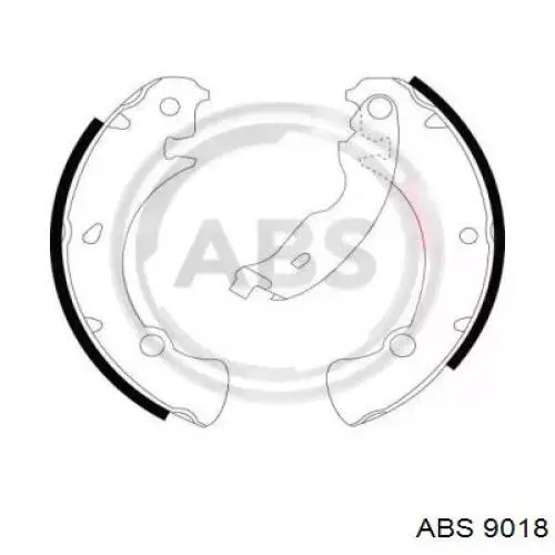 Купити 9018 ABS Колодки гальмові задні, барабанні