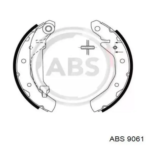 Купити 9061 ABS Колодки гальмові задні, барабанні
