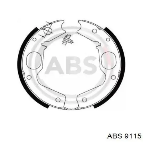 Купити 9115 ABS Гальмівні колодки гальма стоянки