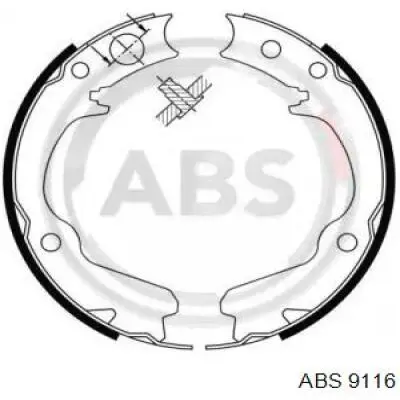 Купити 9116 ABS Гальмівні колодки гальма стоянки
