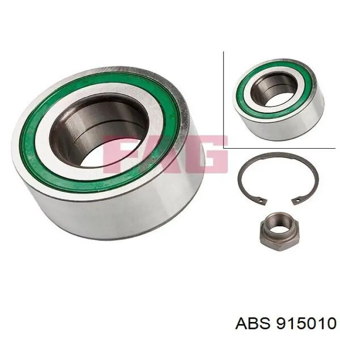 Гайка маточини передньої 915010 ABS