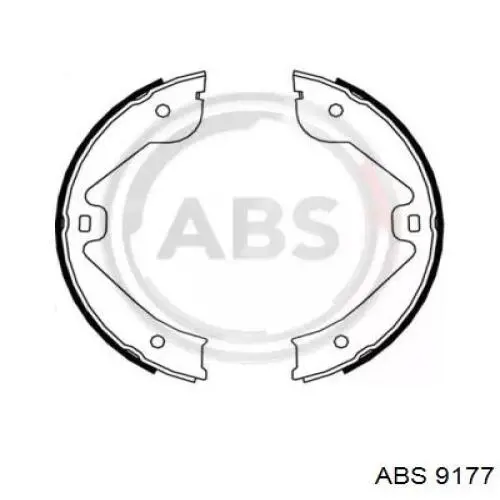 Колодки ручника / стоянкового гальма ABS 9177 ціна, від 25.51 USD