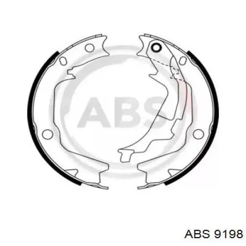 Колодки ручника / стоянкового гальма ABS 9198 ціна, від 19.69 USD