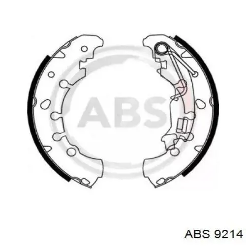 Купити 9214 ABS Колодки гальмові задні, барабанні