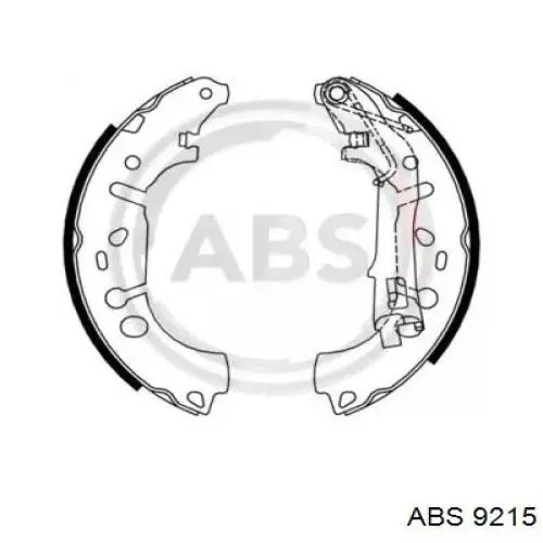 Купити 9215 ABS Колодки гальмові задні, барабанні