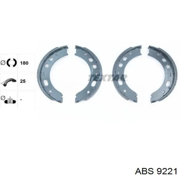 Колодки ручника / стоянкового гальма ABS 9221 ціна, від 35.77 USD
