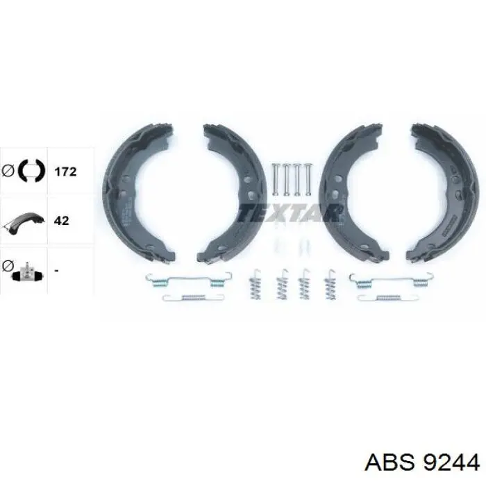 Купити 9244 ABS Гальмівні колодки гальма стоянки