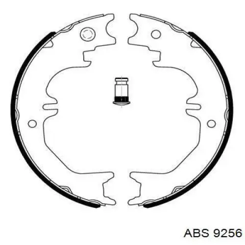 9256 ABS колодки ручника/стоянкового гальма