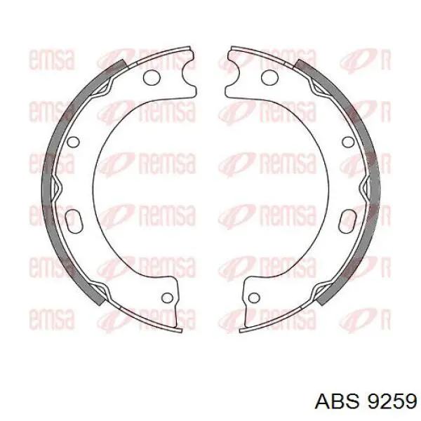 Колодки ручника/стоянкового гальма 9259 ABS