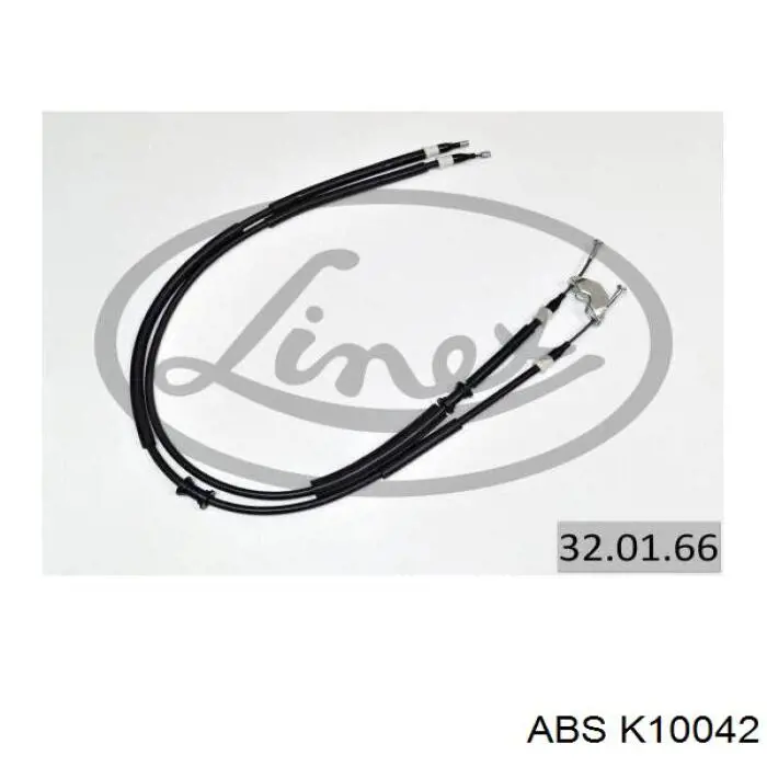 Трос ручного гальма задній, правий/лівий ABS K10042 ціна, від 16.01 USD