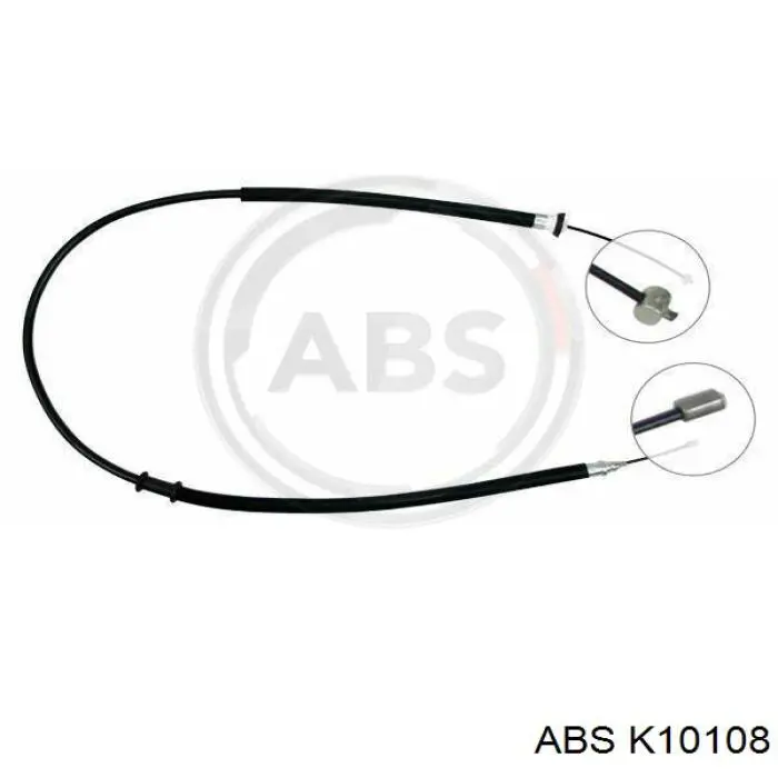 K10108 ABS Трос ручного гальма задній, правий