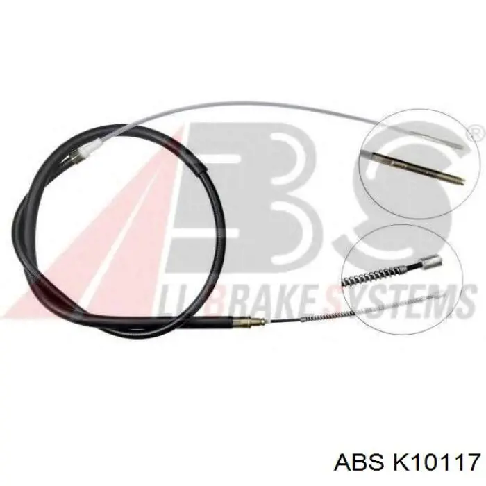 Трос стоянкового гальма задній лівий ABS K10117 ціна, від 5.69 USD