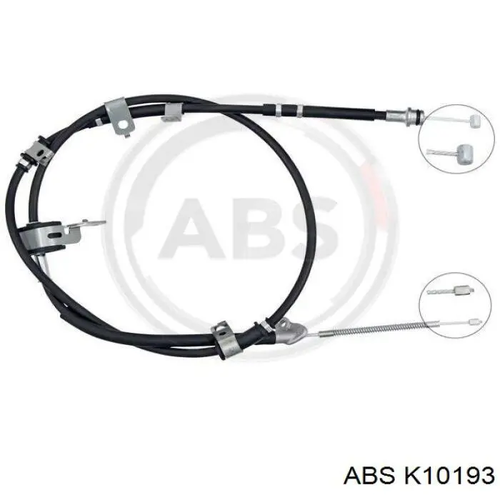 Трос стоянкового гальма задній лівий ABS K10193 ціна, від 11.25 USD