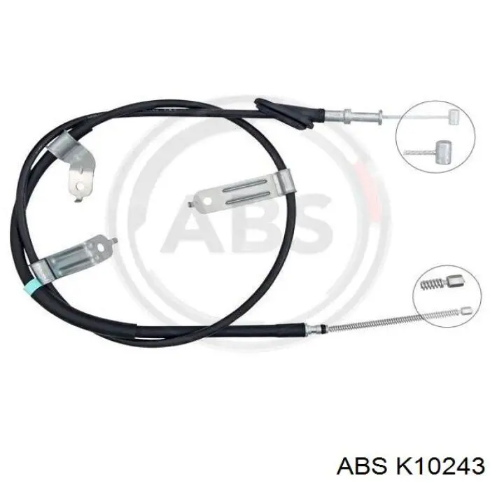 Купити ADS74642 Blue Print Трос ручного гальма задній, лівий