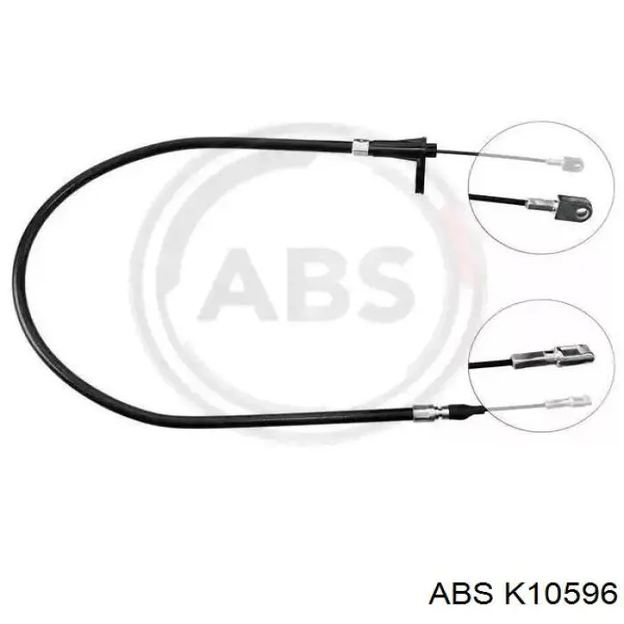 Купити K10596 ABS Трос ручного гальма задній, правий/лівий