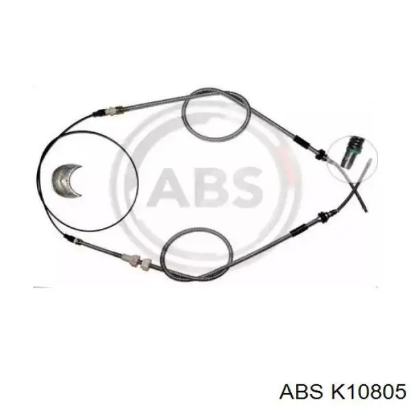 Трос ручного гальма задній, правий/лівий ABS K10805 ціна, від 21.45 USD