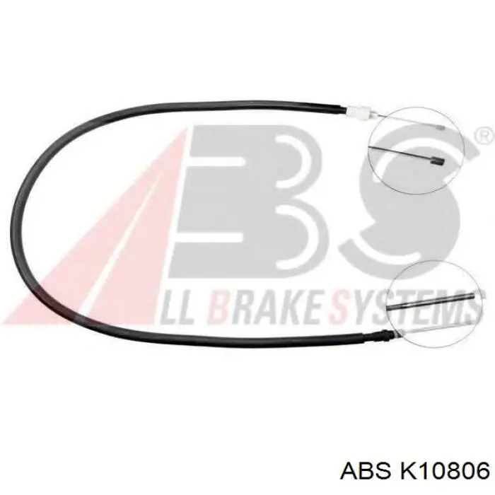 K10806 ABS трос ручного гальма задній, лівий