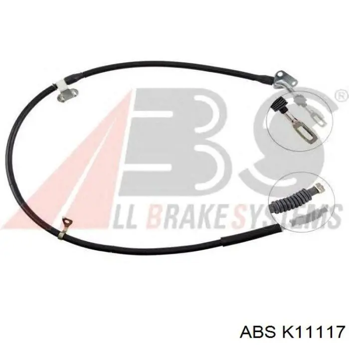 Купити BC341L Japan Parts Трос ручного гальма задній, лівий