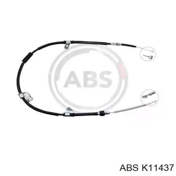Купити MB256742 Mitsubishi Трос ручного гальма задній, лівий