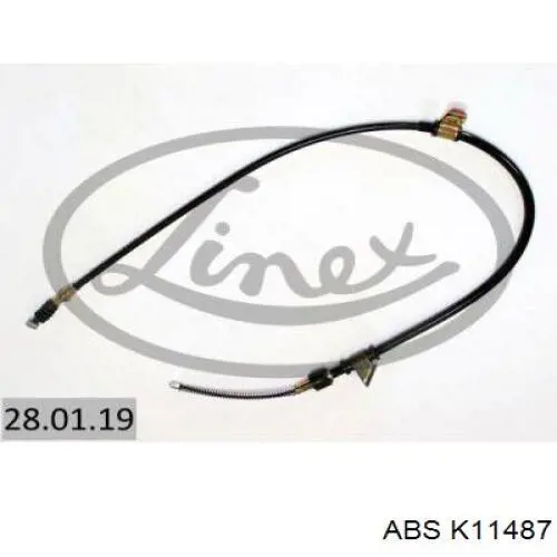 K11487 ABS Трос ручника задній лівий