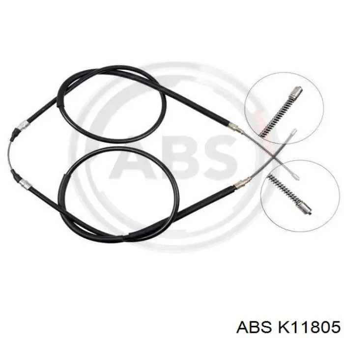 Трос ручного гальма задній, правий/лівий ABS K11805 ціна, від 9.03 USD