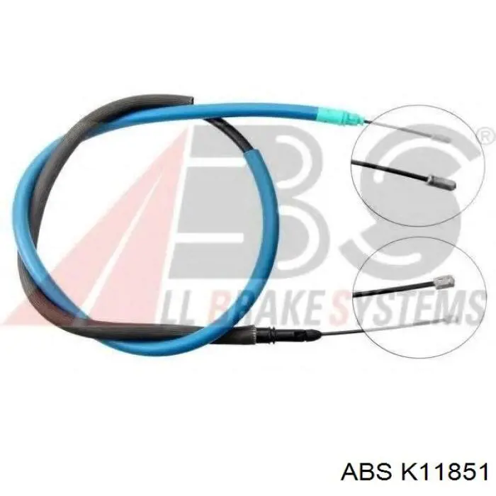 Трос стоянкового гальма передній ABS K11851 ціна, від 5.47 USD