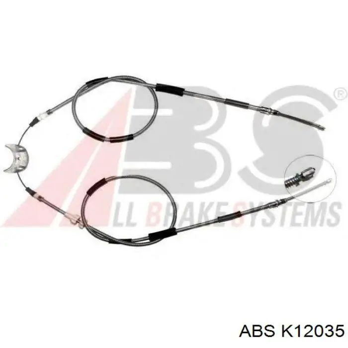 Трос ручного гальма задній, правий/лівий ABS K12035 ціна, від 21.50 USD