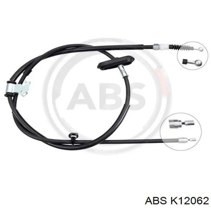 K12062 ABS Трос ручного гальма задній, правий